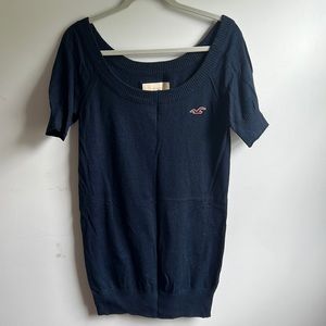 Hollister navy sweater dress small